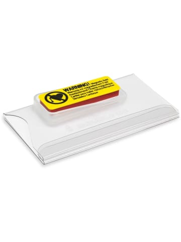 Durable Namensschild Magnet Kunststoff transparent 75x40mm Packung mit 25 Stück