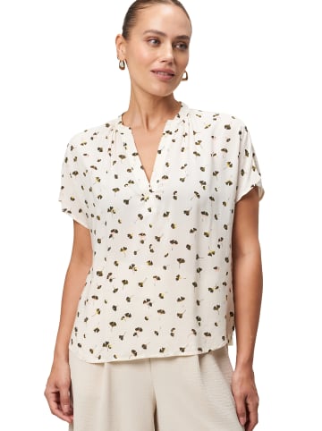 Zero  Bluse mit Blätterdruck in CreamKhaki