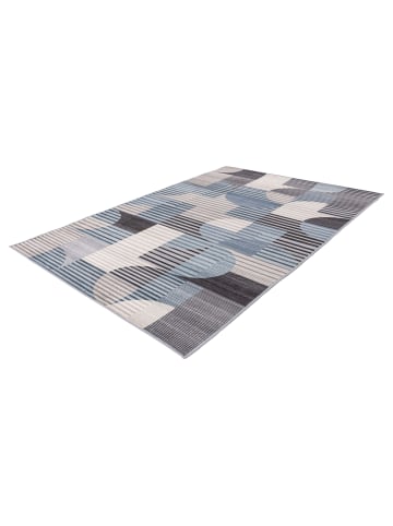 Vivorum Wohnzimmer Kurzflor Teppich Bluster 425 in blau