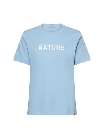 Camel Active T-Shirt aus reiner Baumwolle in Hellblau