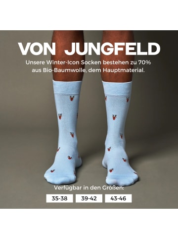 von Jungfeld Signature Icons mit Weihnachtsmotiven in Reindeer Bright Blue