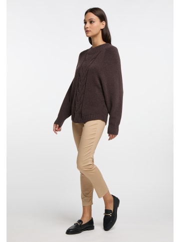 RISA Strick Pullover in Braun