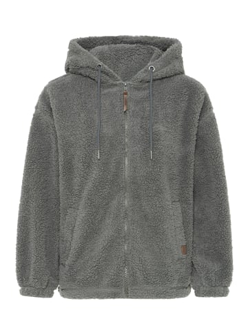 Oxmo Kapuzenfleecejacke OXBerina in Grau