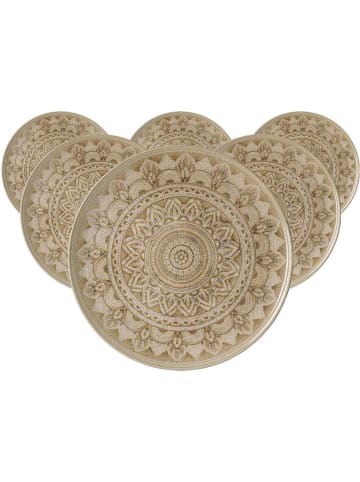 Ritzenhoff & Breker 6er Set Platzteller Rimini in Beige ø 32 cm in beige