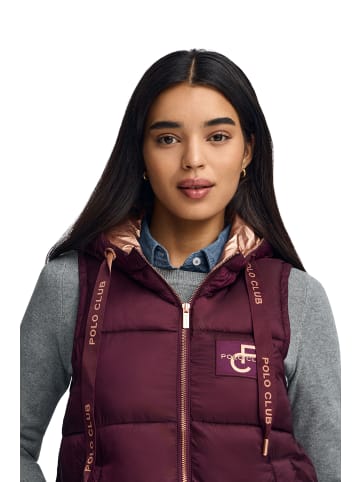 Polo Club Steppweste in Burgundisch