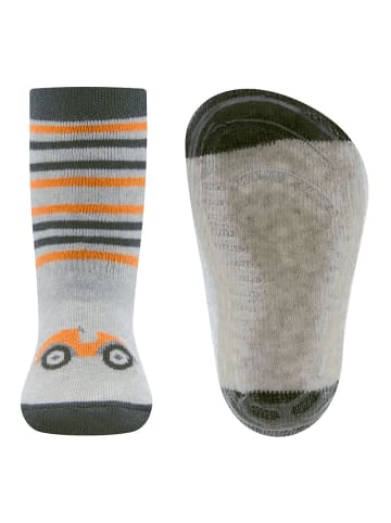 ewers Stoppersocken Rennauto in hellsilber meliert