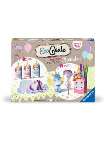 Ravensburger Bastelprodukte EcoCreate Maxi - Feiere deinen Einhorn-Geburtstag Ab 6 Jahre in bunt