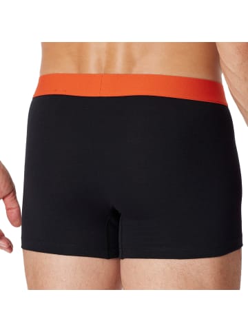 Schiesser Boxershort 3er Pack in Orange/Blau/Grau