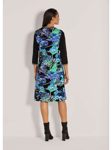 MADELEINE Farbenfrohes Jersey-Kleid in türkis / multicolor