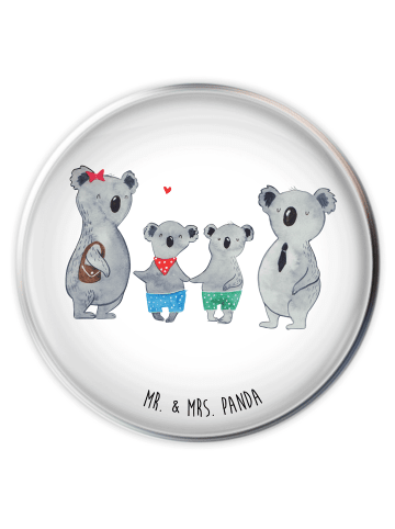 Mr. & Mrs. Panda Waschbeckenstopfen Koala Familie zwei ohne Spruch in Weiß