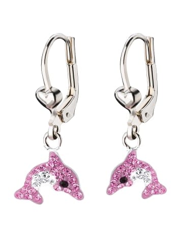 schmuck23 Silber Ohrringe 925 Delfin 1,0 cm x 1,0 cm