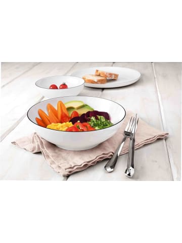 Seltmann Weiden Schüssel rund Lido Black Line ø 23 cm weiß in weiß