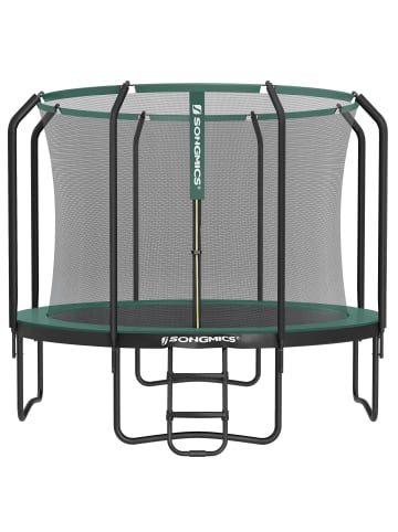 SONGMICS Gartentrampolin Saul in Grün - (H)270 x Ø366 cm