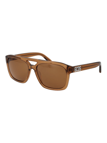 GCDS Unisex Sonnenbrillen Quadrat Braun