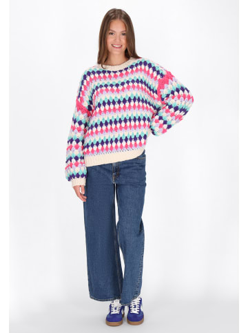 myMo Sweater in turquoise multicolor