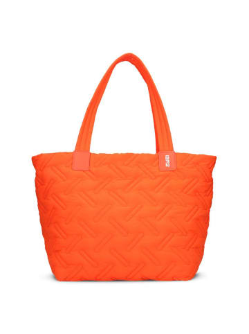 Zwei Cleo Shopper Tasche 42 cm in papaya