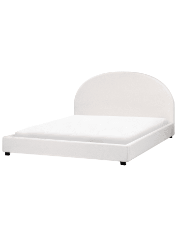 Beliani Doppelbett VAUCLUSE in Weiß - (W) 194 x (H) 112 x (L) 214 cm