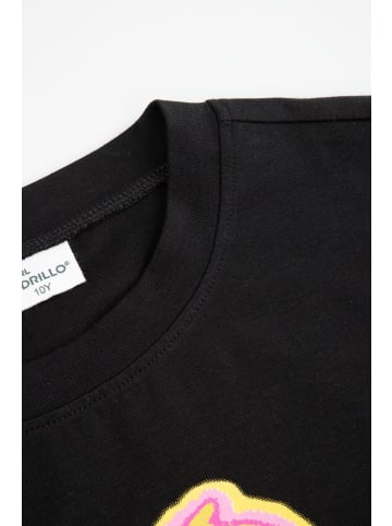 Coccodrillo T-shirt mit kurzen Ärmeln in schwarz