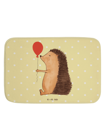 Mr. & Mrs. Panda Badvorleger Igel Luftballon ohne Spruch in Gelb Pastell
