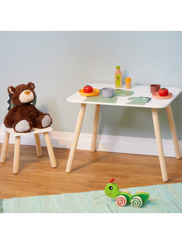 relaxdays 2-tlg. Kindersitzgruppe in Weiß/ Grün