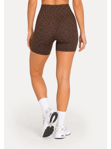 SMILODOX LEO Shorts Velvara in Braun Leo