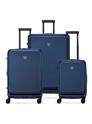 Roncato Florence 4 Rollen Kofferset 3-teilig mit Dehnfalte night blue