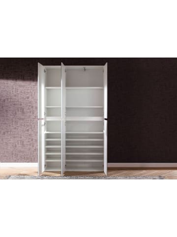 ebuy24 Kleiderschrank Minor Weiß 111 x 34 cm