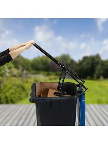 relaxdays Müllpresse in Schwarz