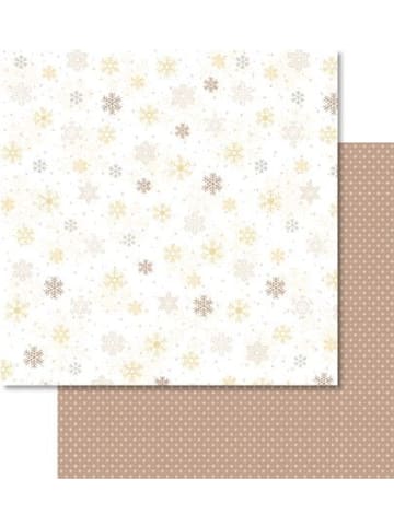 Buntpapierfabrik Ludwig Bähr Scrapbook Paper Classic Christmas creme/braun12x12 Zoll Packung mit ...