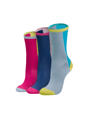 von Jungfeld 3er Bundle Viskosesocken in mehrfarbig