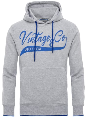 WOTEGA Kapuzenpullover WT Star in Hellgrau