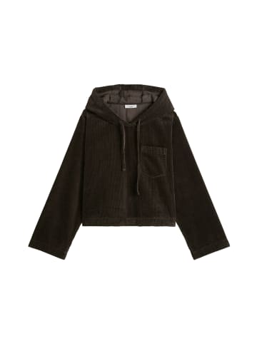 Marc O'Polo DENIM Kapuzen-Cordbluse relaxed in Black Espresso