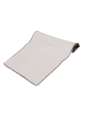 Home&Styling Collection Tischläufer aus Baumwolle in neutraler Farbe in Elfenbeinfarben, 40 x 150 cm