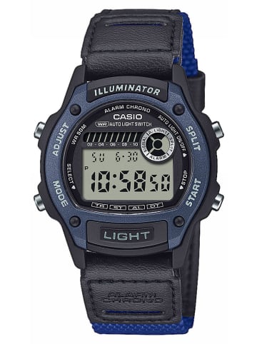 Casio Quarzuhr Alarm-Chrono für Damen und Jugendliche Anthrazit / Schwarz