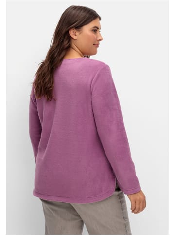 sheego Fleeceshirt in violett