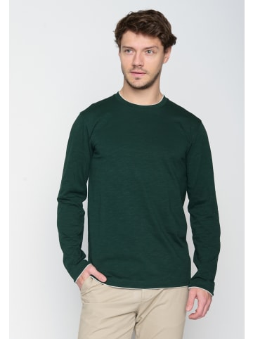 GreenBomb Longsleeve Basic in Dunkel Grün