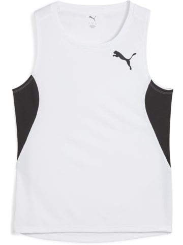 Puma Sportshirt "W CROSS THE LINE SingleT 3.0" in Weiß