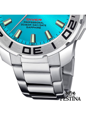 Festina Analog-Armbanduhr Festina The Originals silber extra groß (ca. 46mm)