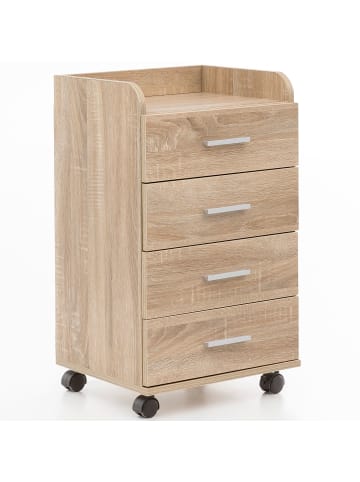 KADIMA DESIGN Rollcontainer WL5.749 40x70,5x33cm , Schreibtisch-Container in Sonoma