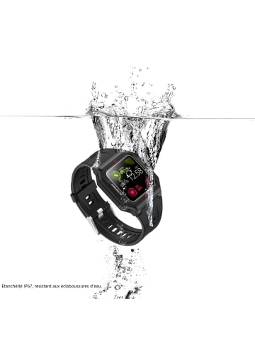 Platyne Multifunktionale Smartwatch in Schwarz