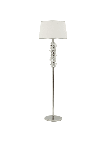 Mauro Ferretti Stehlampe aus Metall mit Harzblumen, Ø 45 x 157 cm