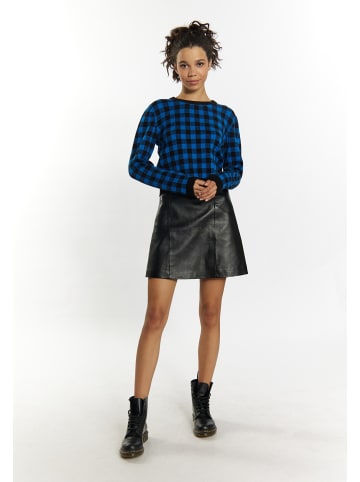 myMo ROCKS Damen Strickpullover in Schwarz Blau