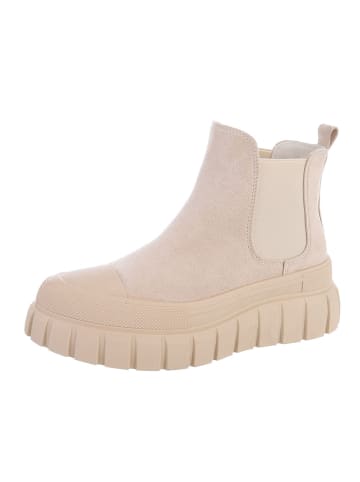 Ital-Design Stiefelette in Beige