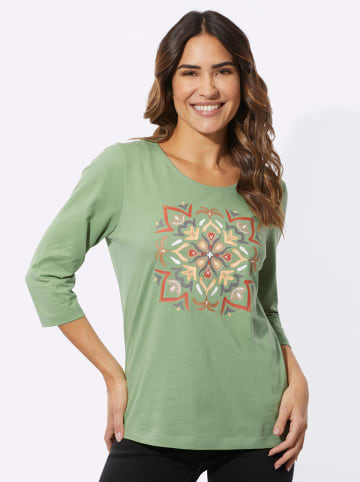 Sieh an! 3/4-Arm-Shirt in eucalyptus-ecru