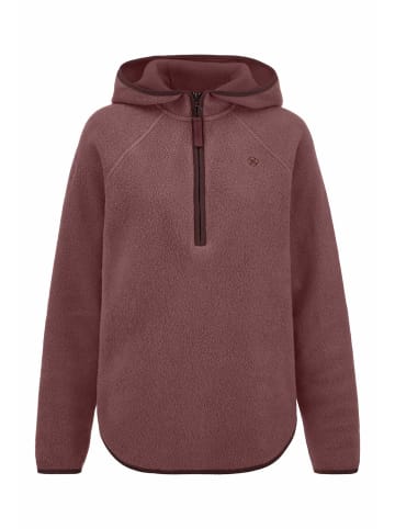 Hessnatur Fleece Hoodie in rosébraun