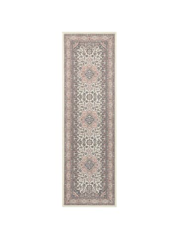 Nouristan Orientalischer Kurzflor Teppich Parun Täbriz Creme Rosa