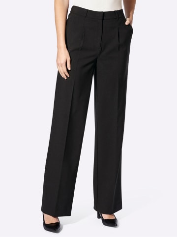 Heine Bundfaltenhose in schwarz