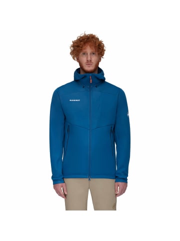 Mammut Softshell-Jacke Ultimate VII mit Kapuze in Azurblau