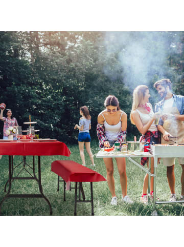 relaxdays 12x Bierzeltgarnitur Auflage in Schwarz