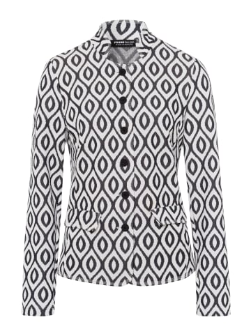 Frank Walder Blazer mit Stehkragen in Blau Weiss